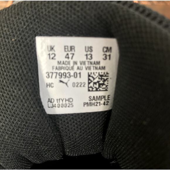 PUMA Men's Court Rider 2.0 Basketball Shoes Sz 13 Black/Orange Athletic Comfort - Picture 10 of 10